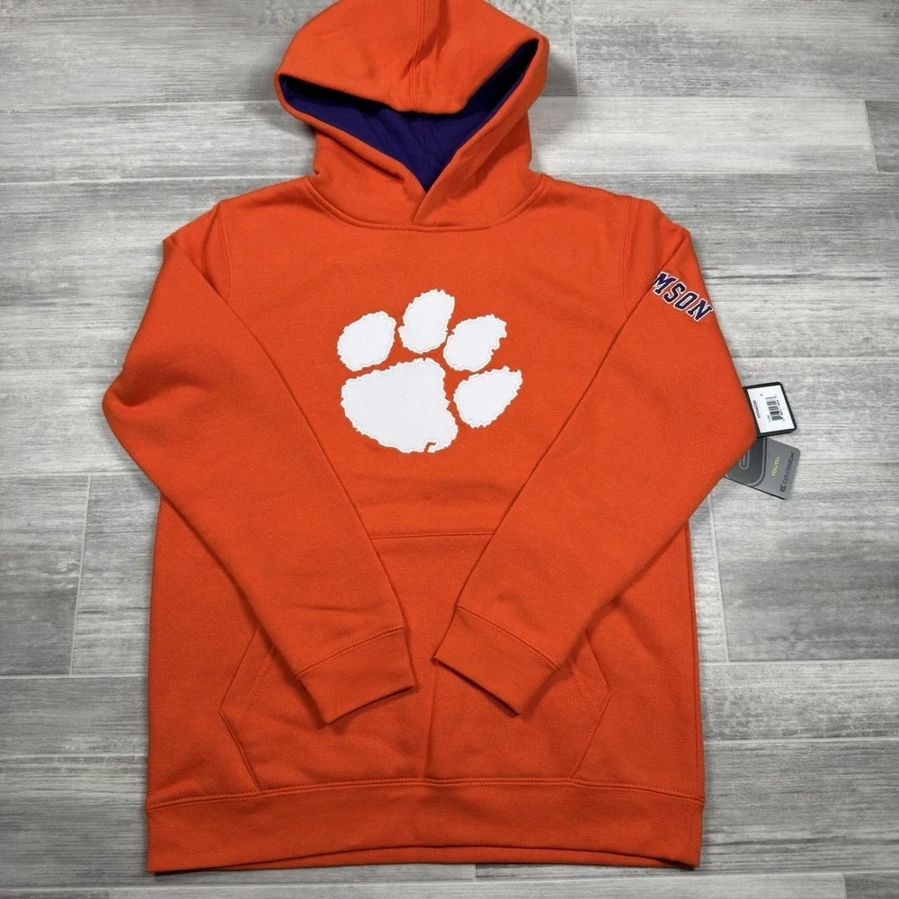 Clemson Tigers Stadium Athletic Youth Big Logo‎ Hoodie Medium (12/14) - Orange